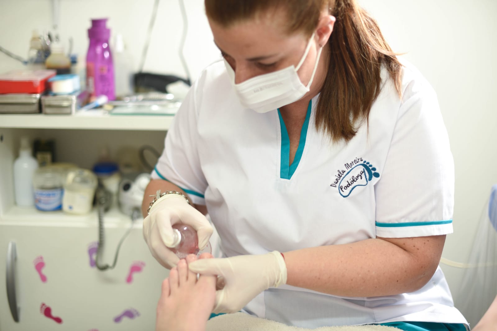 Tratamiento de podología en detalle